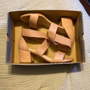 pale rose colored small heels